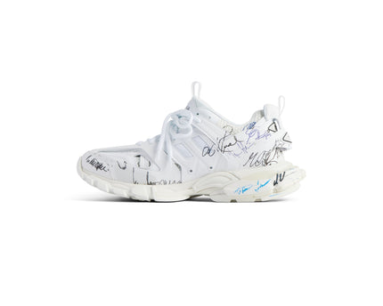 SNEAKER TRACK AUTOGRAPHE EN BLANC/NOIR/BLEU/ROUGE