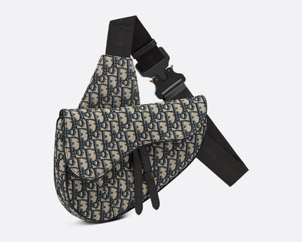 Sac Saddle Noir et Beige