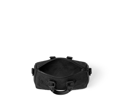 Sac Keepall Bandoulière 25 Noir Cuir