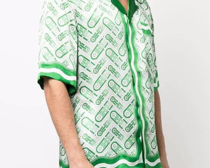 Casablanca Ping Pong monogram-print shirt
