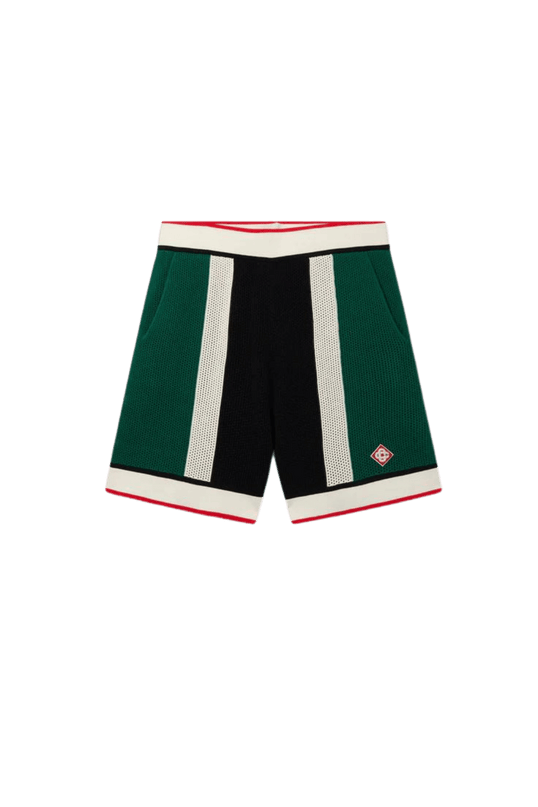 TENNIS MAILLE RAYÉ SHORTS