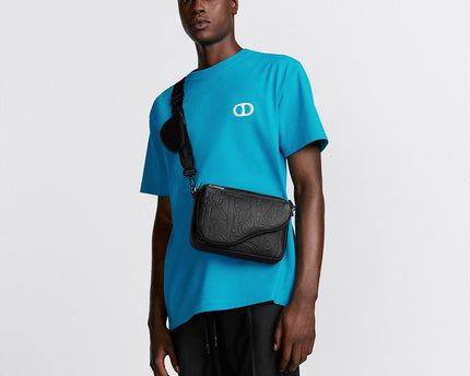 Triple Pouch Saddle Cuir