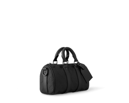 Sac Keepall Bandoulière 25 Noir Cuir