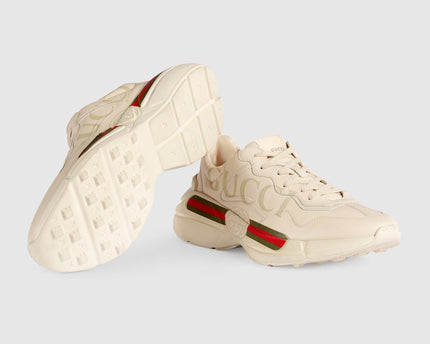 BASKETS EN CUIR RHYTON AVEC LOGO GUCCI POUR HOMME - #1