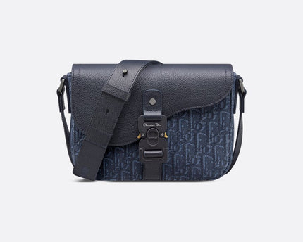 Sac Messenger à rabat Saddle Small bleu marine