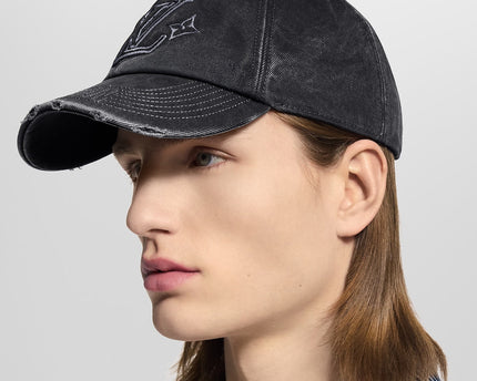 Casquette LV Denim Washed - CASQUETTES (2)