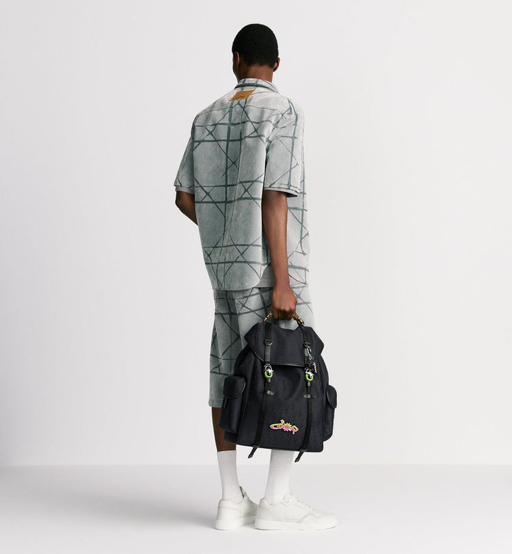 Sac à dos à rabat Dior Hit The Road DIOR AND LEWIS HAMILTON