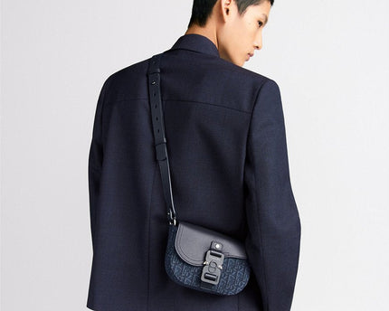 Mini sac Messenger à rabat Saddle Bleu Marine