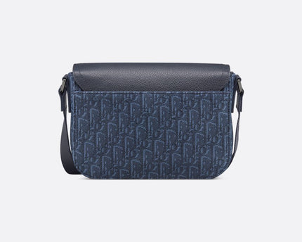 Sac Messenger à rabat Saddle Small bleu marine