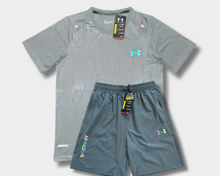 Ensemble short/t-shirt Under Fluo Gris