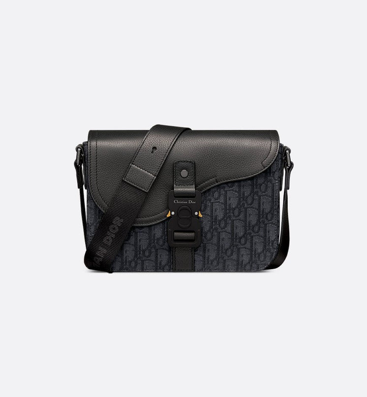 Sac Messenger à rabat Saddle Small Noir