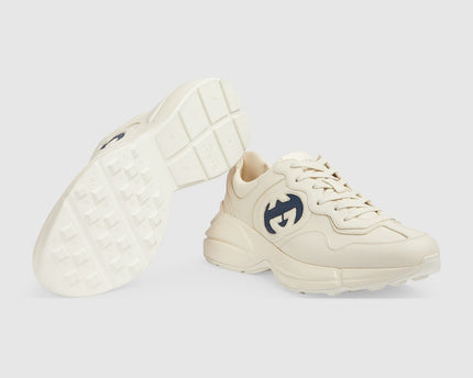 BASKETS EN CUIR RHYTON AVEC LOGO GUCCI POUR HOMME - #2