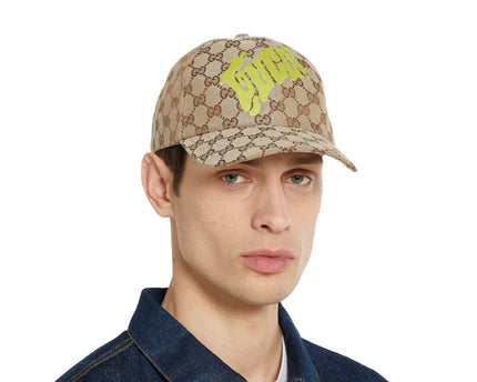 Casquette de baseball en toile GG avec imprimé