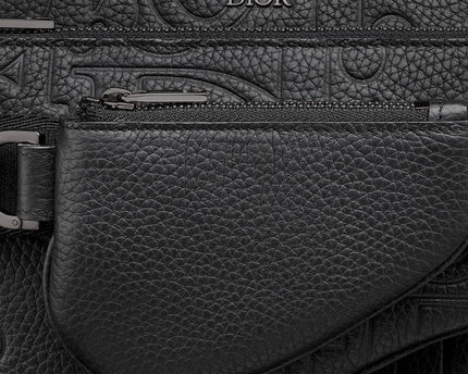 Triple Pouch Saddle Cuir