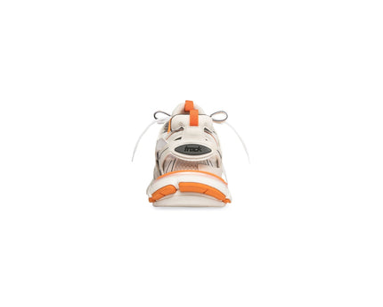 Sneaker Track blanche et orange