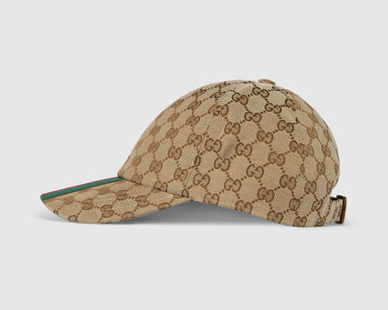 CASQUETTE DE BASE-BALL EN TOILE GG D'ORIGINE Beige