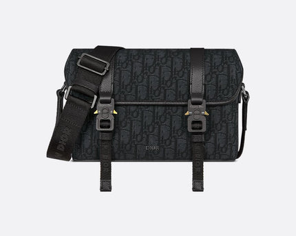 Sac Messenger à rabat Dior Hit The Road Noir