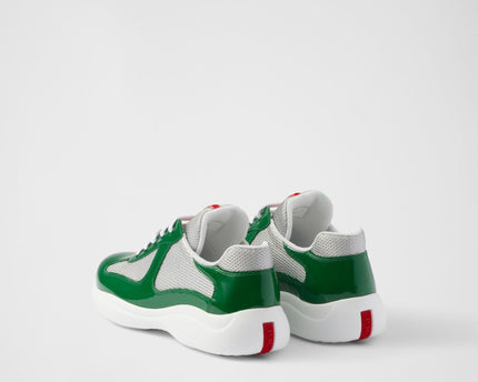 Baskets Prada America’s Cup en tissu Bike vert