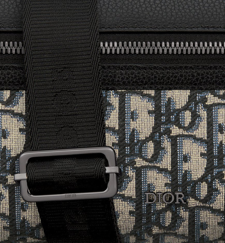 Sac Messenger zippé Rider 2.0 Noir et Beige