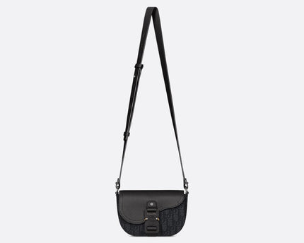 Mini sac Messenger à rabat Saddle Noir