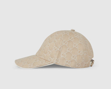 Casquette en denim GG avec détail Mors