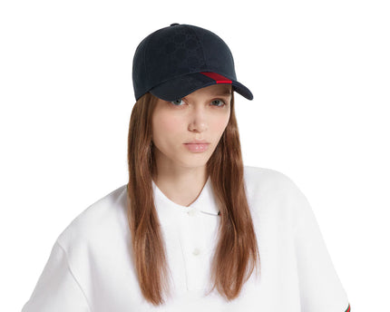 Casquette en coton GG avec bande Web