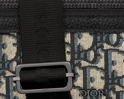 Mini sac Messenger zippé Rider 2.0 Noir et Beige
