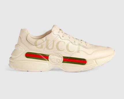 BASKETS EN CUIR RHYTON AVEC LOGO GUCCI POUR HOMME - #1