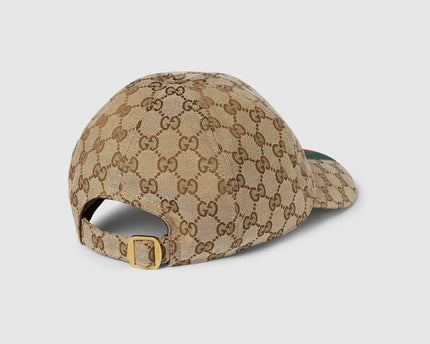 CASQUETTE DE BASE-BALL EN TOILE GG D'ORIGINE Beige