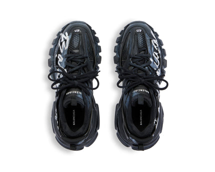 SNEAKER TRACK SIGNATURE EN NOIR/BLANC