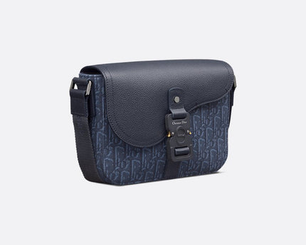 Sac Messenger à rabat Saddle Small bleu marine
