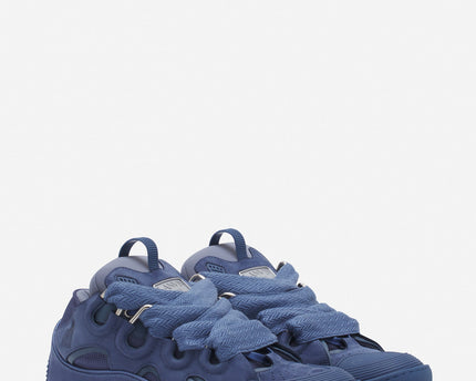 LANVIN LEATHER CURB BLEU MARINE