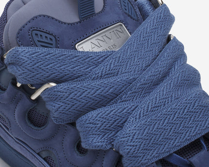LANVIN LEATHER CURB BLEU MARINE