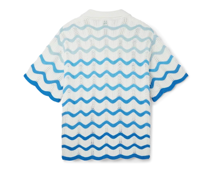 Wavy Gradient Crochet Shirt - casablanca (2)