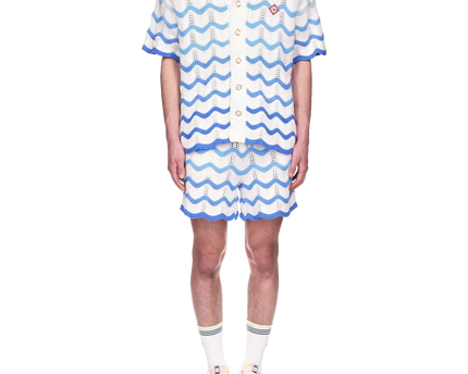Wavy Gradient Crochet Shirt - casablanca (2)