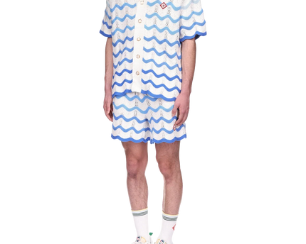 Wavy Gradient Crochet Shirt - casablanca (2)