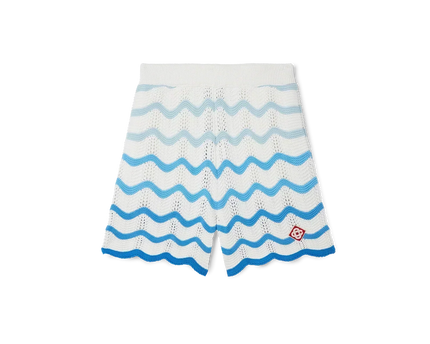 Wavy Gradient Crochet Shorts - casablanca