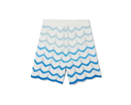 Wavy Gradient Crochet Shorts - casablanca