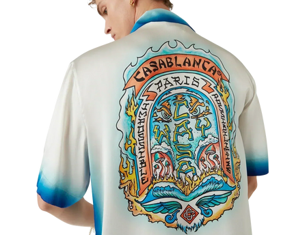 Casa Way Skate Short Sleeve Silk Shirt