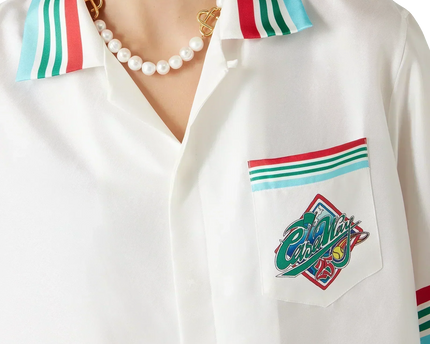 Casa Way World Series Short Sleeve Silk Shirt