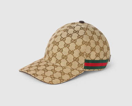 Casquette en toile GG Beige