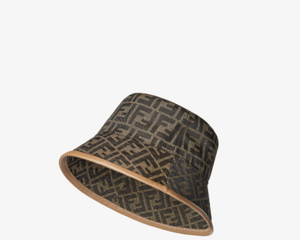 Fendi Chapeau en nylon FF Beige
