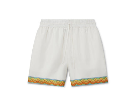 Afro Cubism Tennis Club Silk Shorts