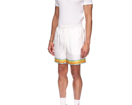 Afro Cubism Tennis Club Silk Shorts