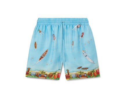 Maison Sur Piloti Silk Shorts
