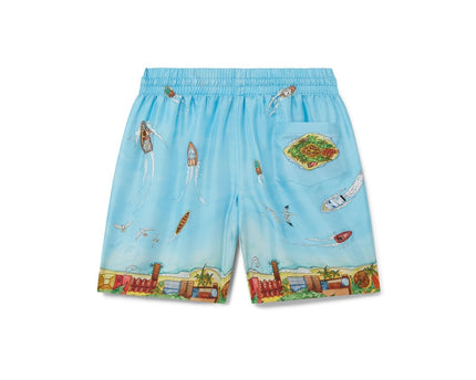 Maison Sur Piloti Silk Shorts