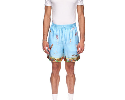 Maison Sur Piloti Silk Shorts
