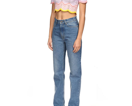 Gradient Wave Crochet Top