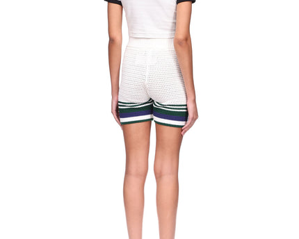 Crochet Tennis Shorts - casablanca