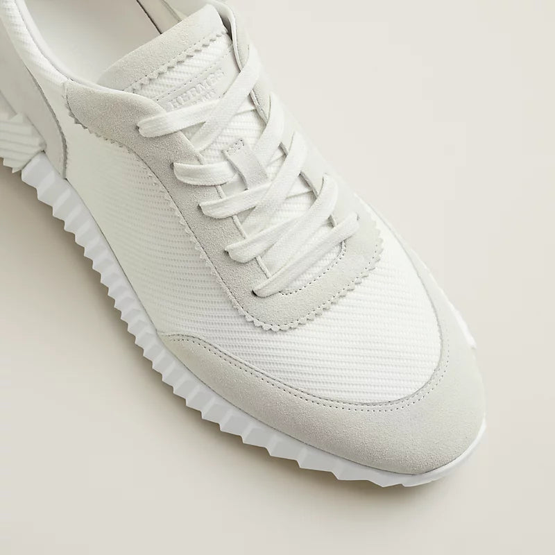 Sneakers Hermes Bouncing Tissu Blanc